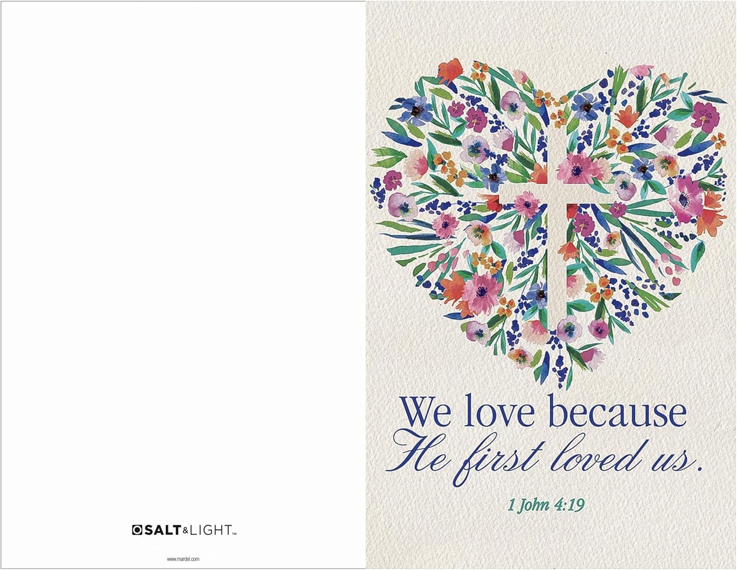 SALT & LIGHT 1 John 4:19 We Love Church Bulletins, 100 Count