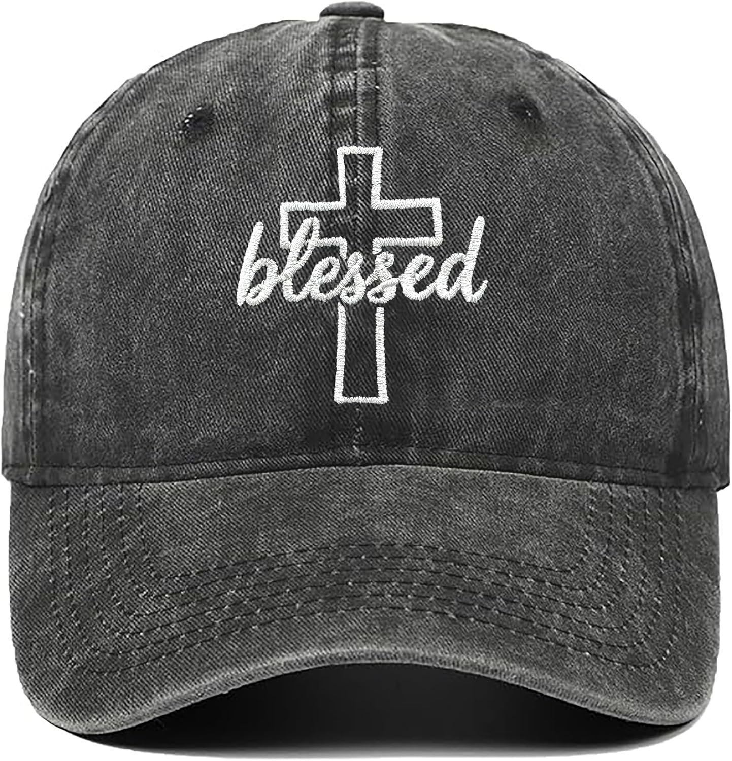 Christian Baseball Cap for Men & Women – Embroidered Jesus Cross Hat, Adjustable Christian Gifts