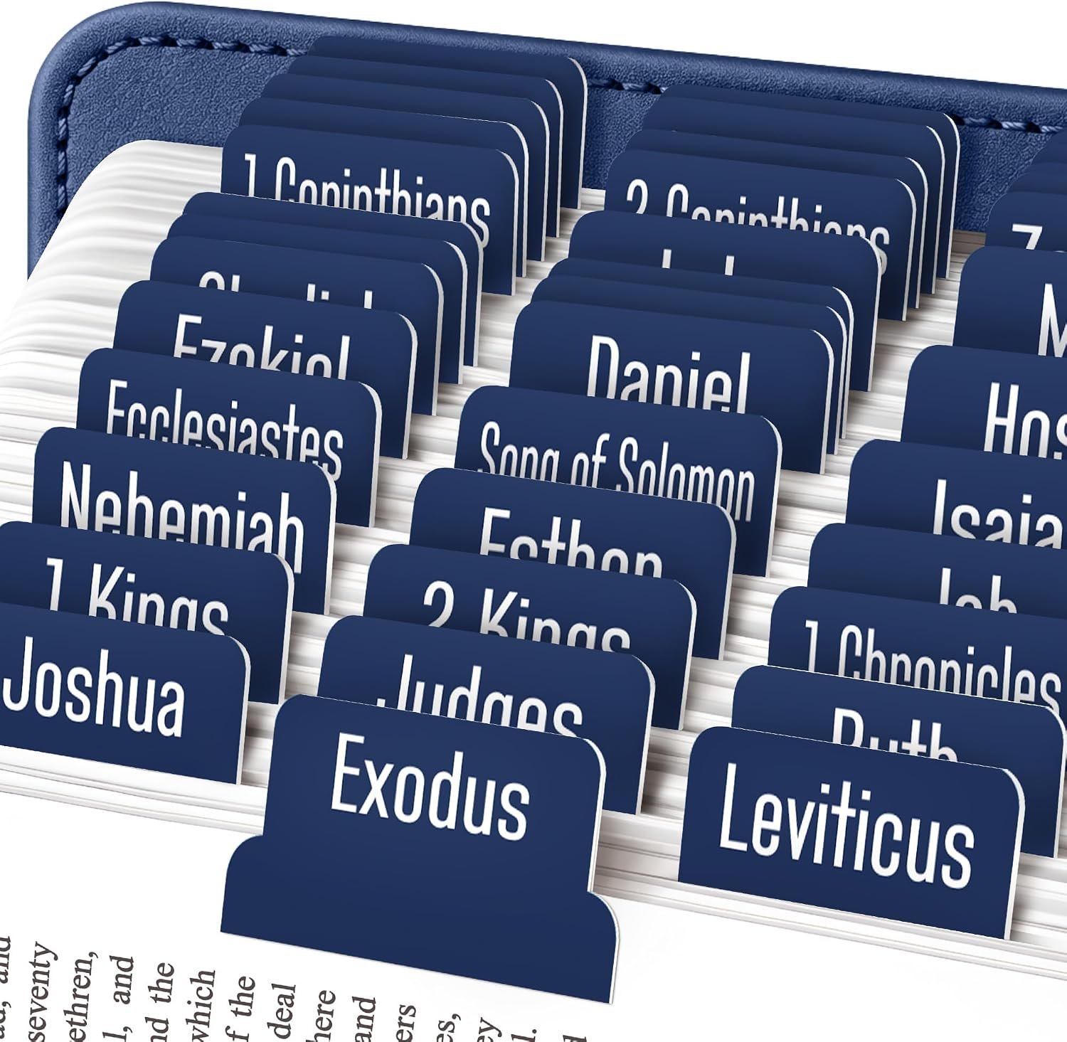 Essex Wares – Delft Blue Bible Tabs, 80 Tabs for Women & Men