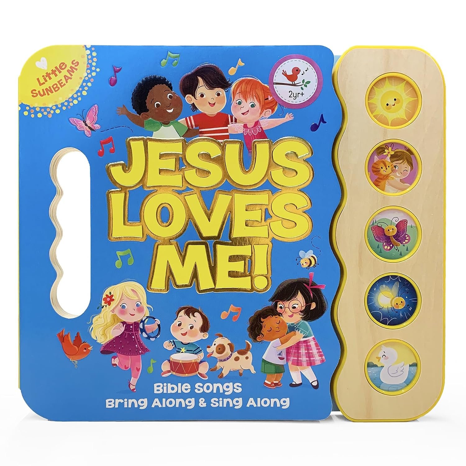 Jesus Loves Me 5-Button Songbook – Perfect Gift for Easter Baskets, Christmas, Birthdays, Baptisms, and More (Little Sunbeams)