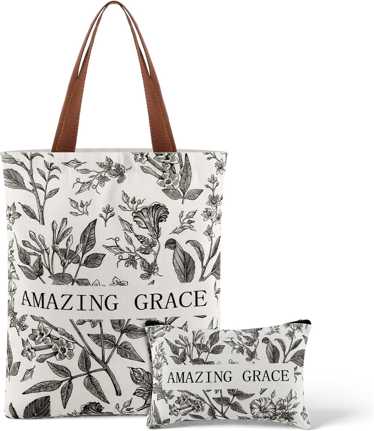 2 Pcs Christian Tote Bag Women Christian Gift