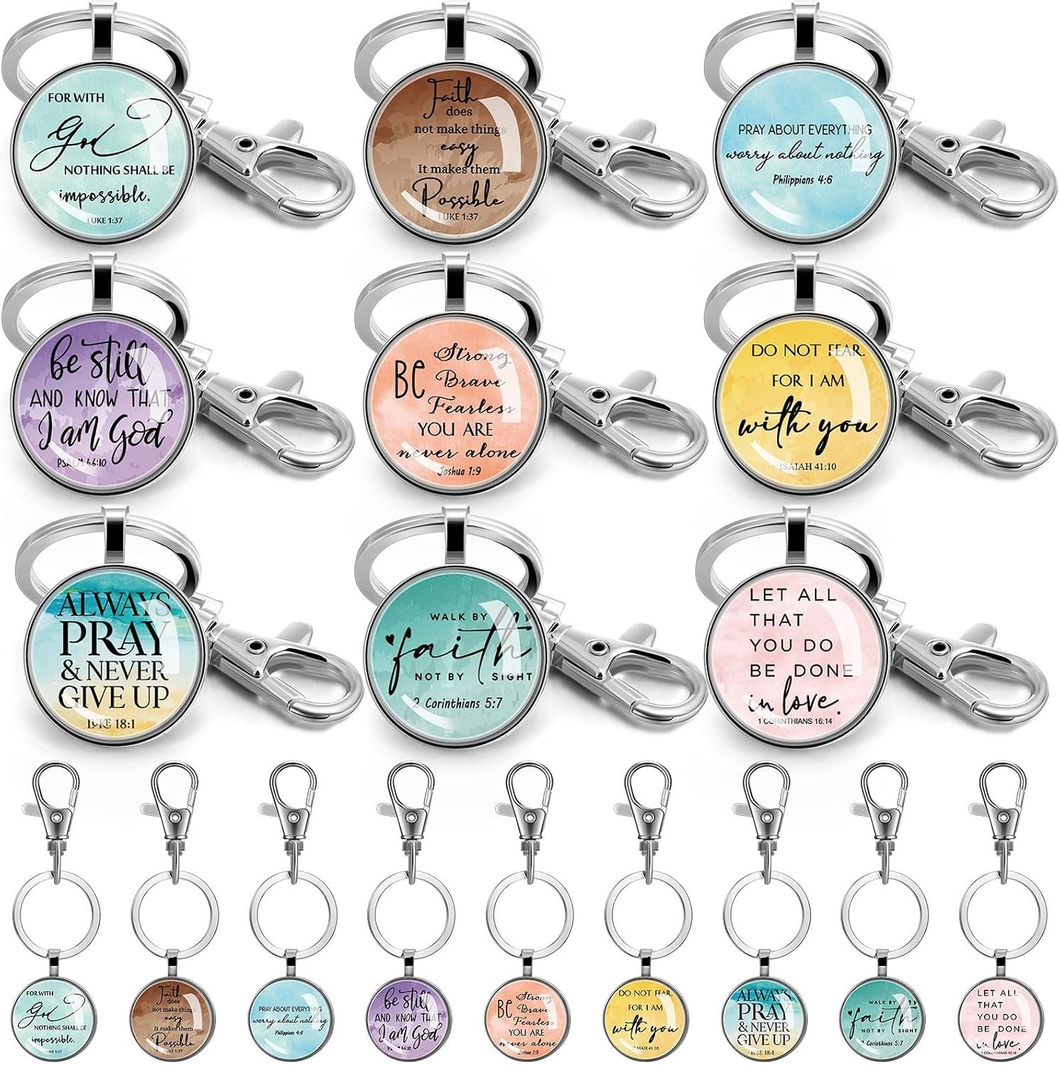 Fumete Christian Keychain Bulk for Wowen Men