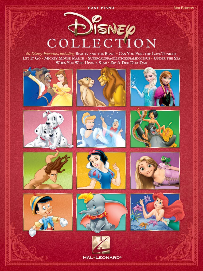Disney Collection – Easy Piano Songbook | 60 Classic Disney Songs with Lyrics and Chords | Beginner Piano Sheet Music Book for Kids Students and Teachers | Family Sing-Along