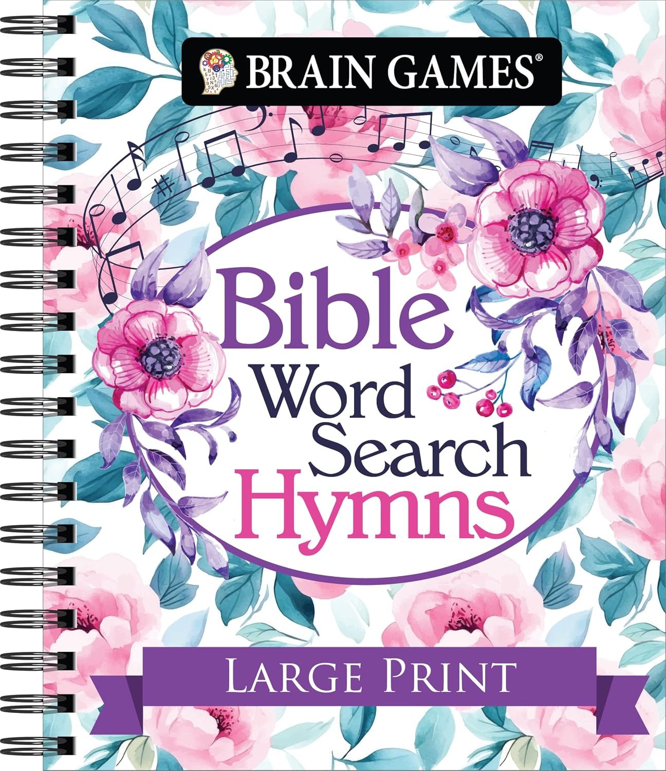 Brain Games – Bible Word Search: Hymns – Large Print