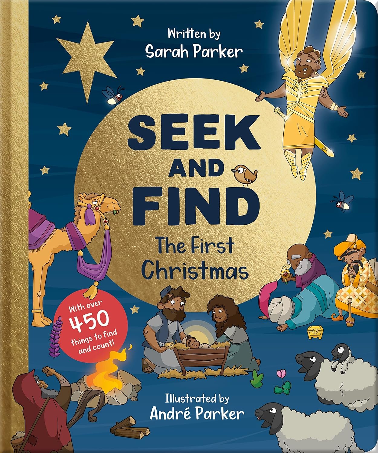 Seek and Find: The First Christmas: With over 450 Things to Find and Count! (Fun interactive Christian book to gift kids ages 2-4)