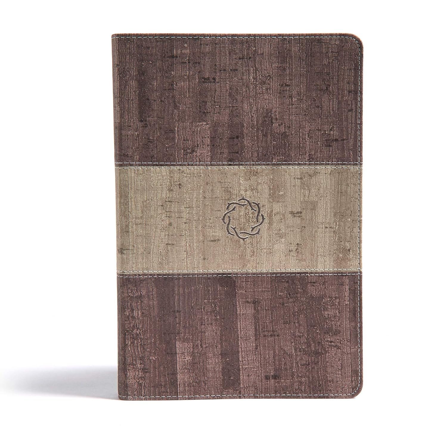 CSB Essential Teen Study Bible, Weathered Gray Cork LeatherTouch, Devotionals, Study Tools, Red Letter, Presentation Page, Full-Color Maps, Easy-to-Read Bible Serif Type